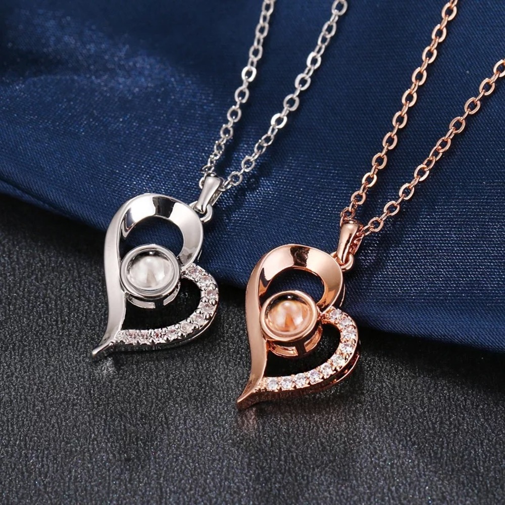 I love in 100 languages necklace